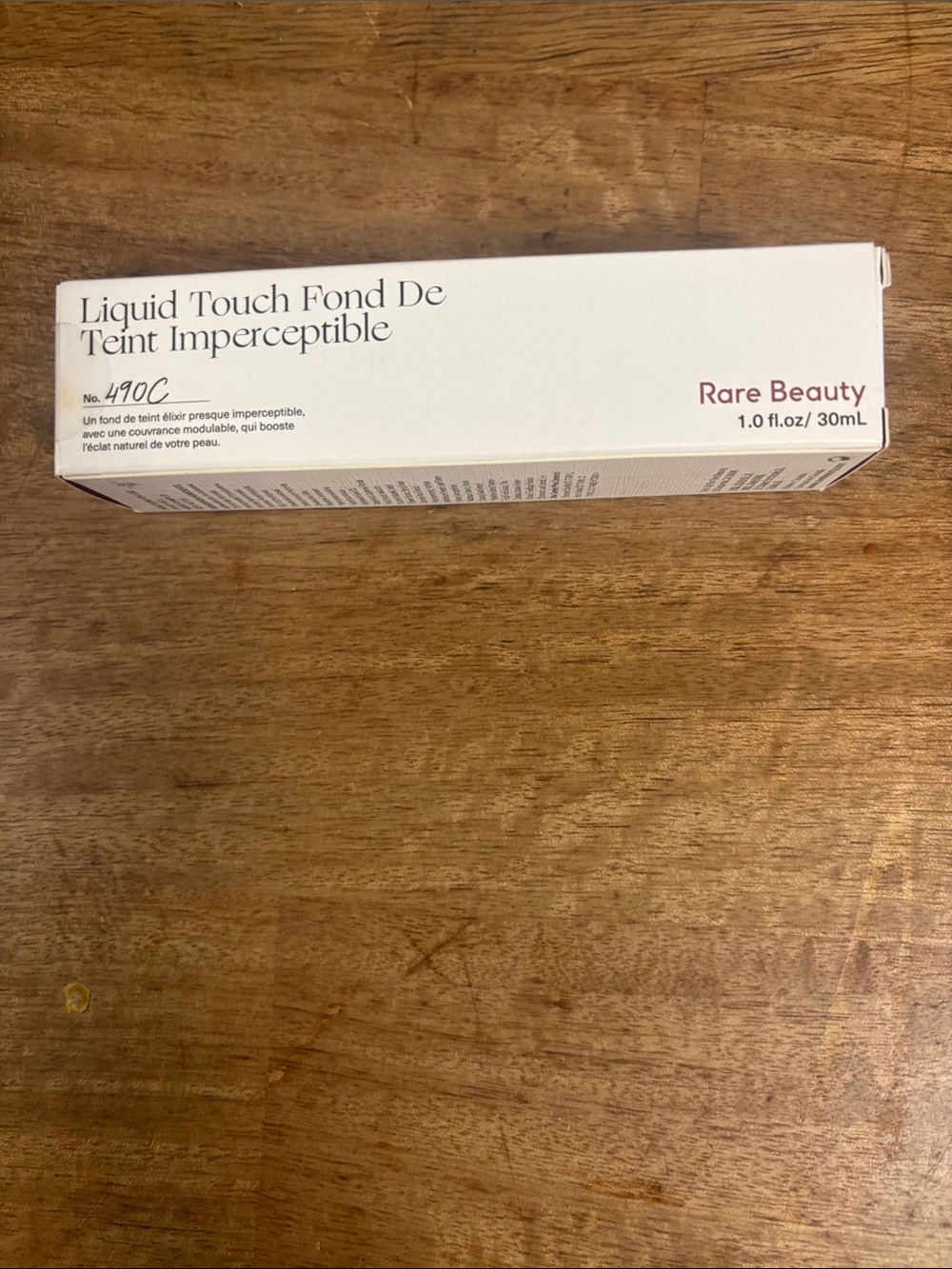 Rare Beauty Liquid Touch Foundation Box in White and Pink Accent